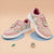 WonderWalk Peachy Owl Modified Lace-Up & Hook Loop Closure Casual Sneakers Shoes-Peach - Hopits