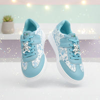WonderWalk Girls Pink Teddy Sneakers
