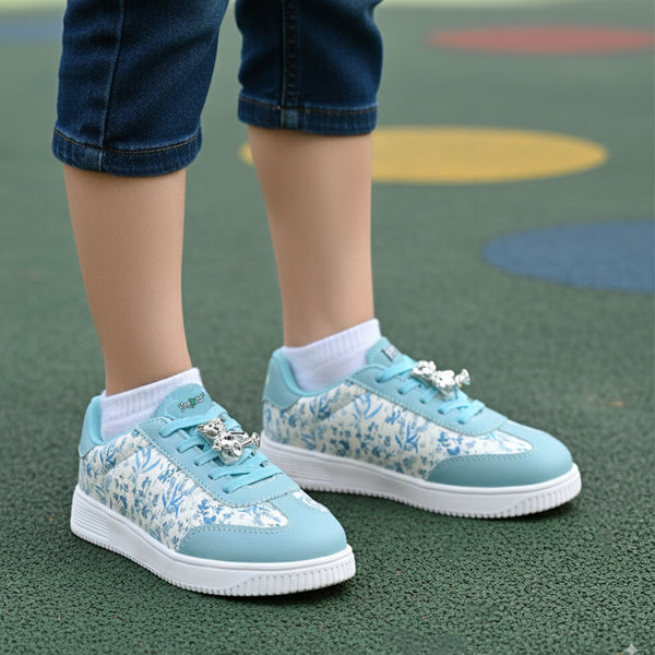WonderWalk Girls Pink Teddy Sneakers alternate