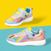 Surge Girls Peach Abstract Sneakers