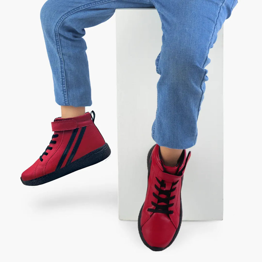 Rise - Red Alert High Top Sneakers - Hopits