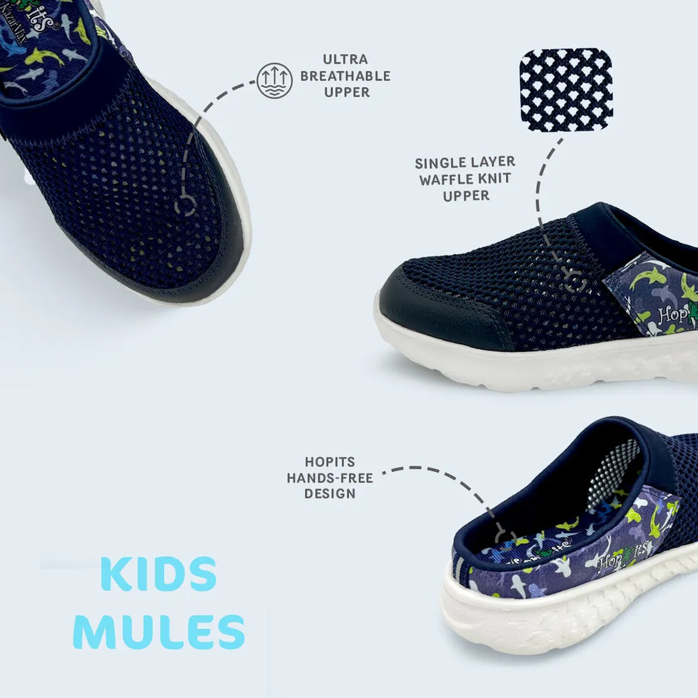 Summer Breeze Boys Navy Slip-On Mule - Hopits