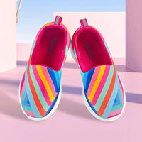 Explorer Kids Blue Illusion Stripes Loafers