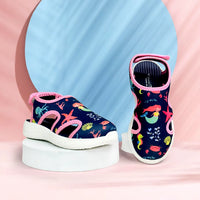 Trail Girls Navy Mermaid Sandals