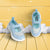 Mary Jane -Girls Light Blue Sporty Ballerina - Hopits