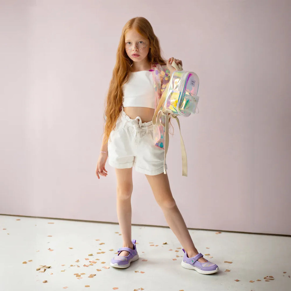 Mary Jane - Girls Purple Sporty Ballerina - Hopits