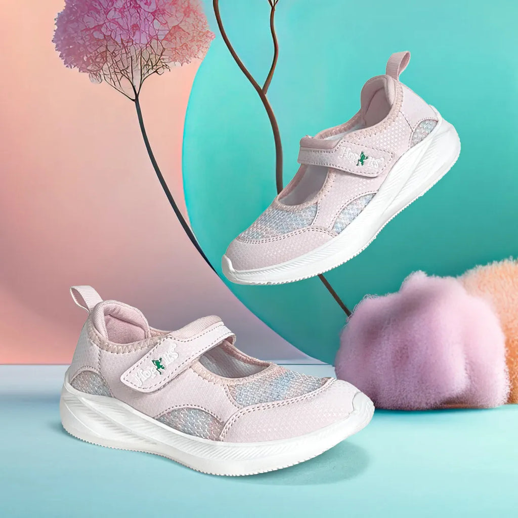 Mary Jane - Girls Light Pink Sporty Ballerina - Hopits
