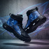 Rise Kids Black Lightning 3D Charms High-Top Sneakers