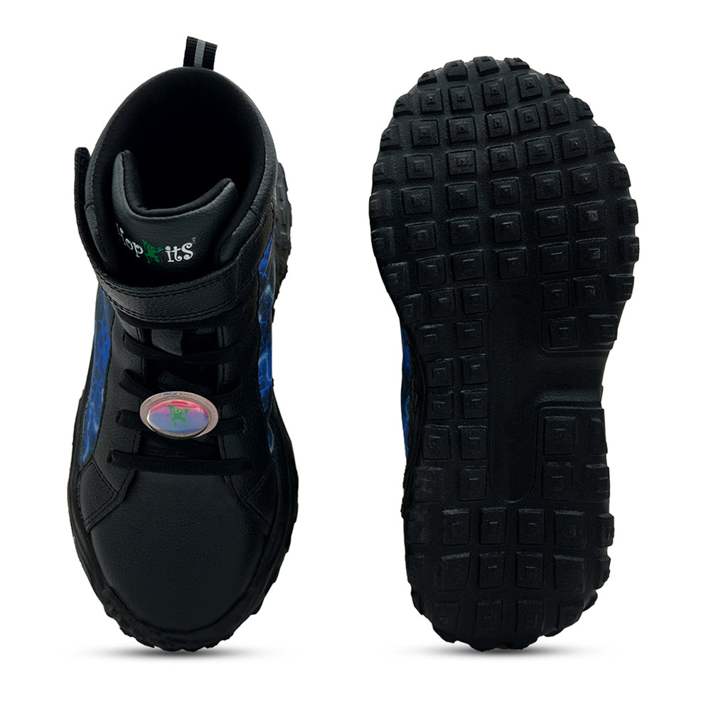 Rise-Lightning Black with Multicolour 3-D Effect Removable Charms - Hopits