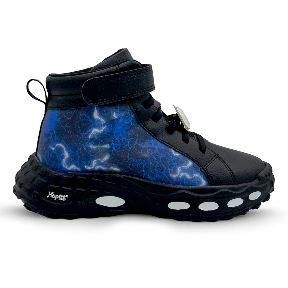 Rise-Lightning Black with Multicolour 3-D Effect Removable Charms - Hopits
