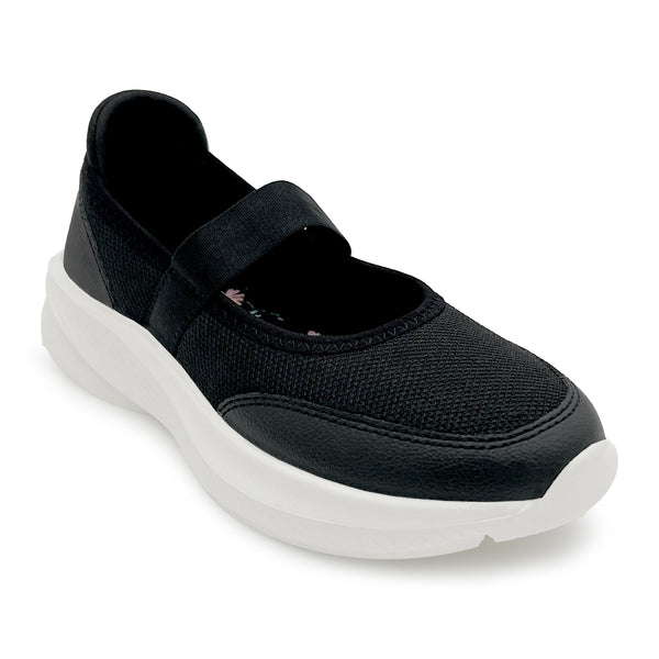 Mary Jane Teen Girls Black Sporty Ballerinas alternate