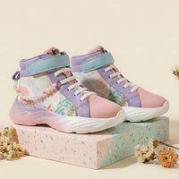 Rise Girls Pastel Multicolour Charms High-Top Sneakers