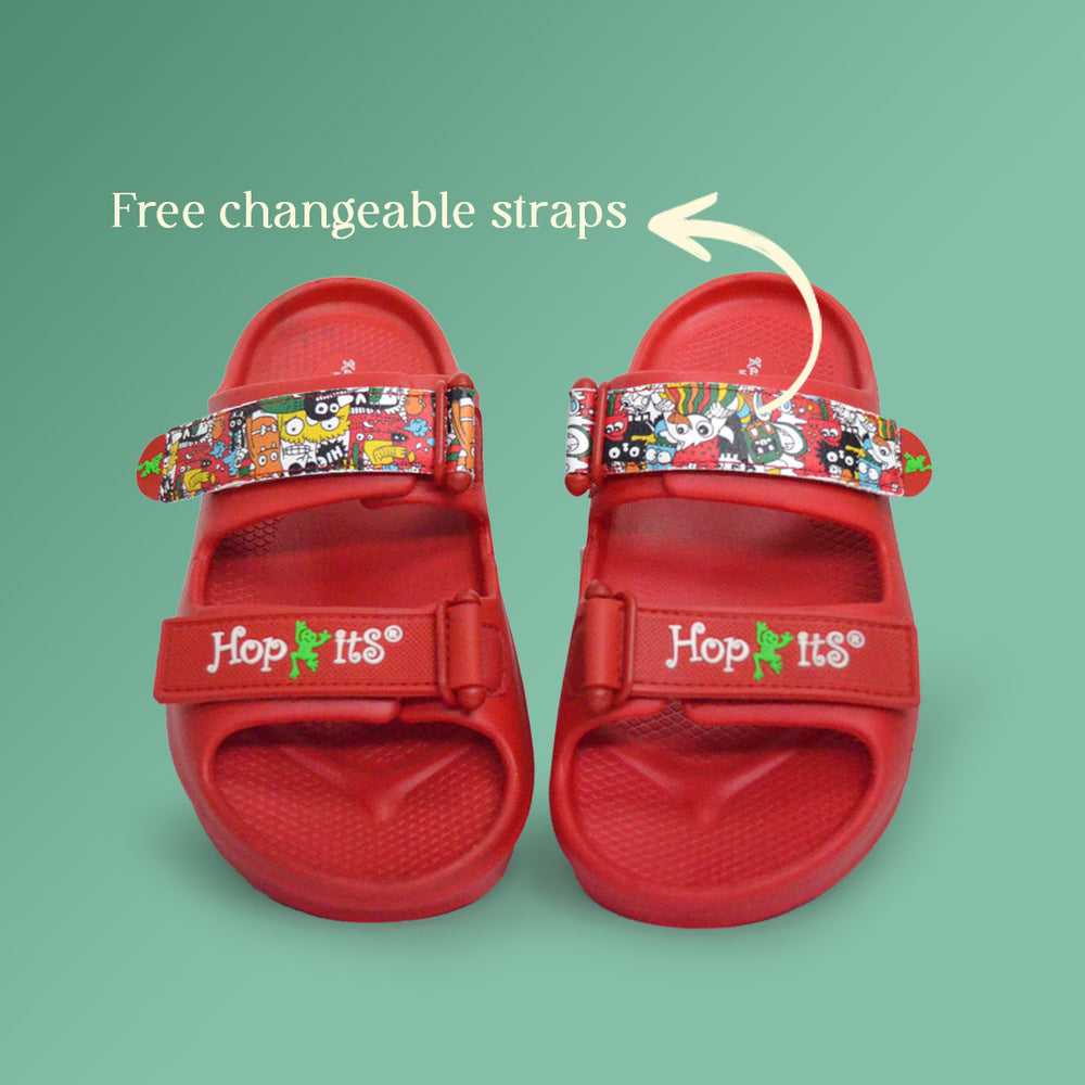 Evolve Kids Red Waterproof Sandals