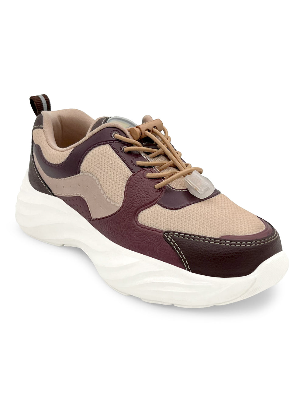 Splash Kicks Boys Brown Snap-Lock Sneakers - Hopits