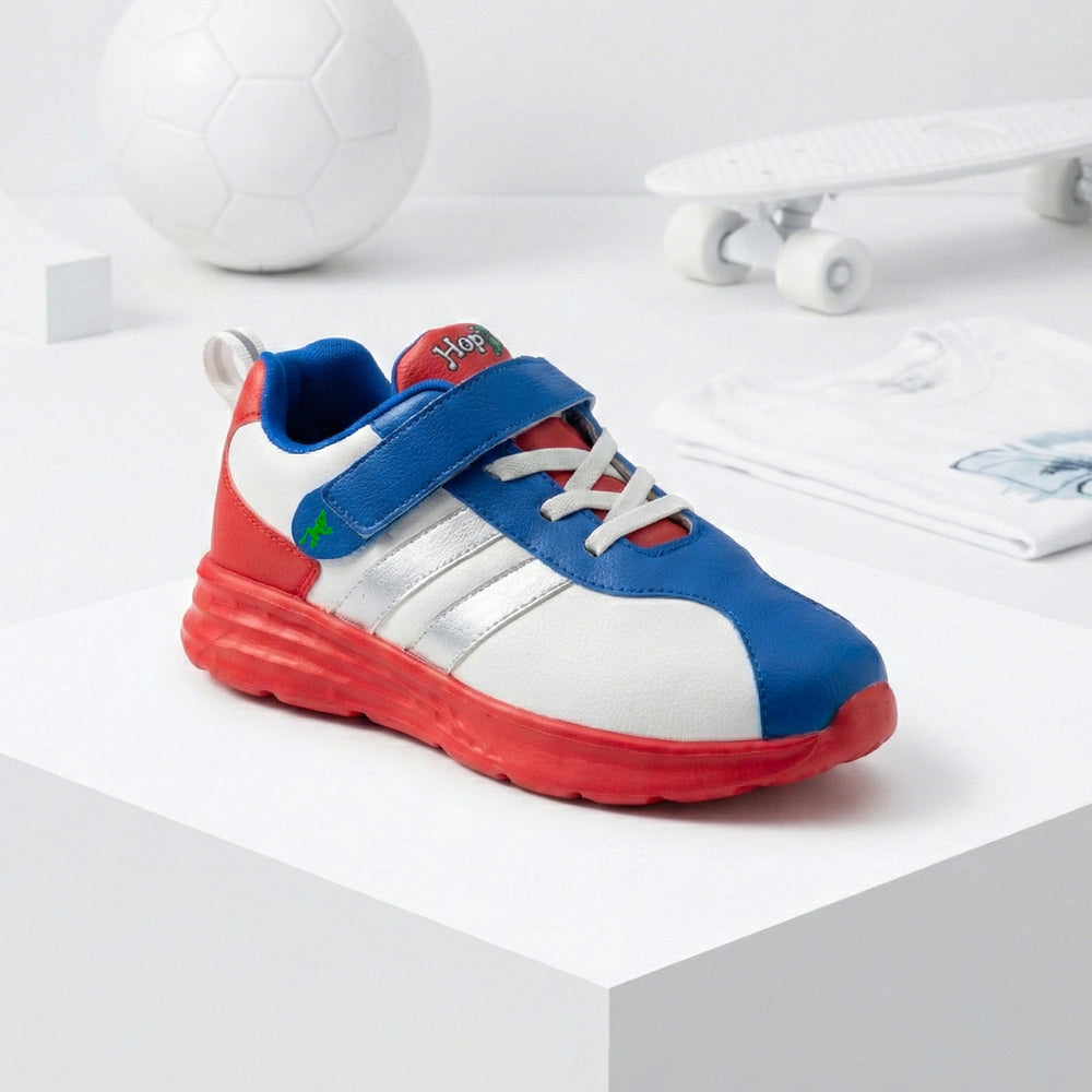 Surge Boys White Blue Sneakers