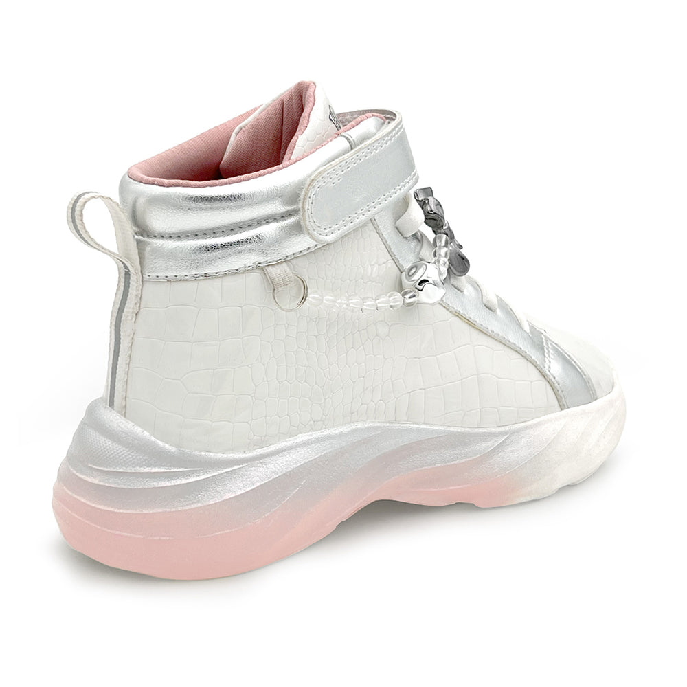 Rise-White With Silver Accents Removable Charms - Hopits