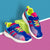 Surge - Neon Abstract - Sports Shoes - Hopits