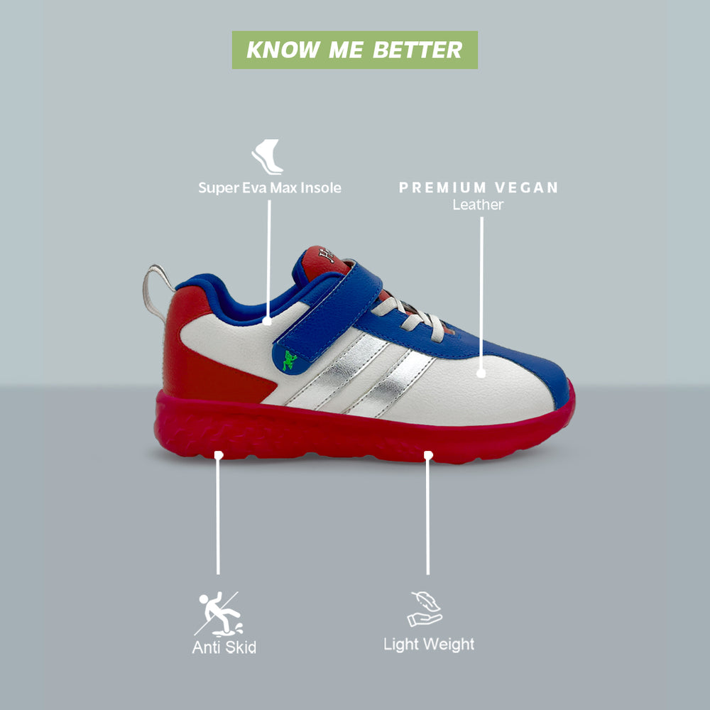 Surge - White Blue Sneakers - Hopits
