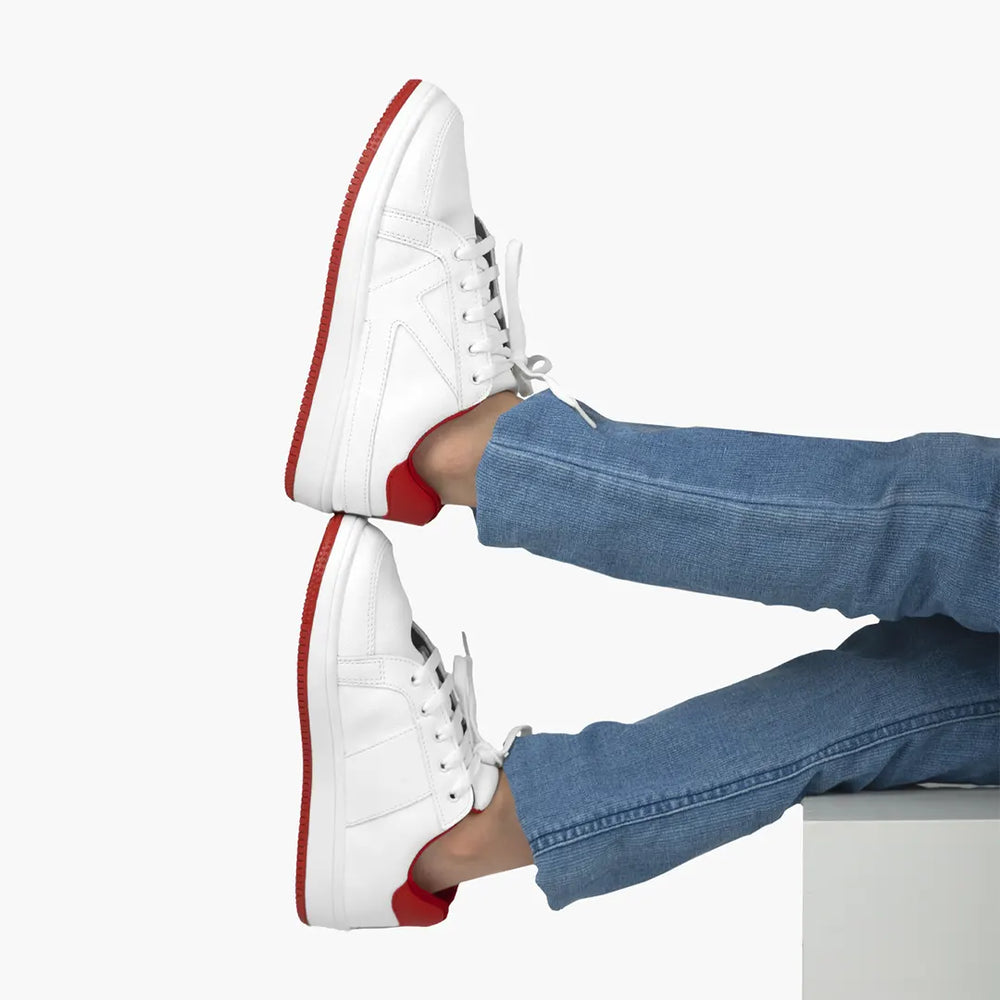Aero kicks - Classic White Sneakers - Hopits